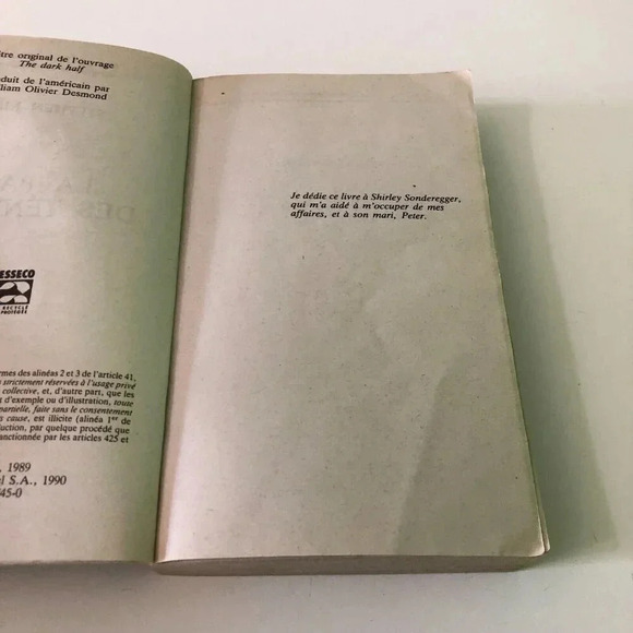 Vintage 90s Stephen King La Part Des Tenebres French Paperback Book - Picture 14 of 16